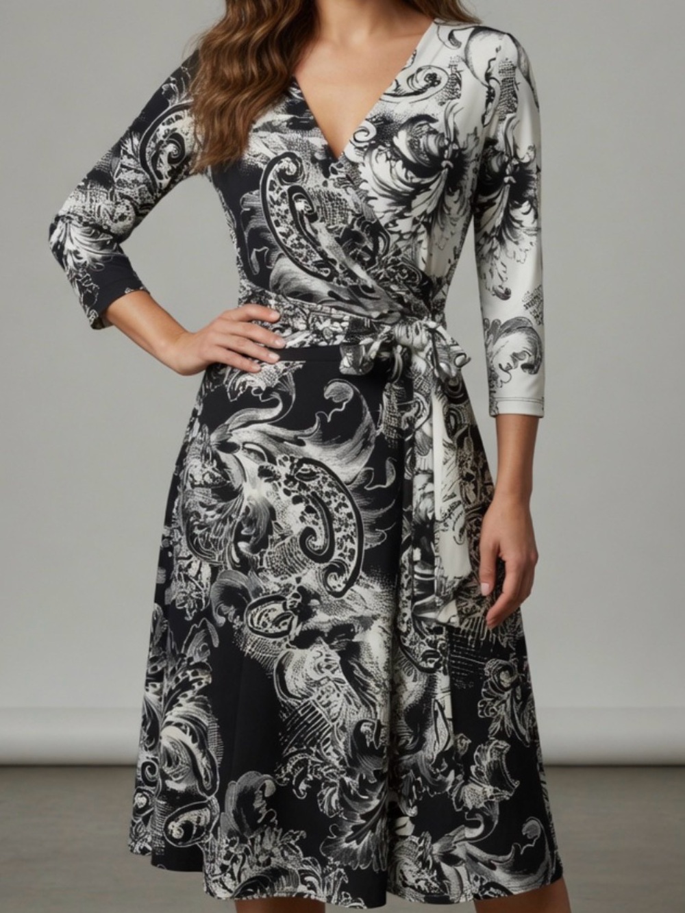 Beautifully comfortable and flattering dress. Can be dressed up or down.